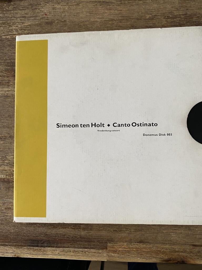 Simeon ten Holt – Canto Ostinato, Cd's en Dvd's, Ophalen of Verzenden, Kamermuziek, Gebruikt, 12 inch