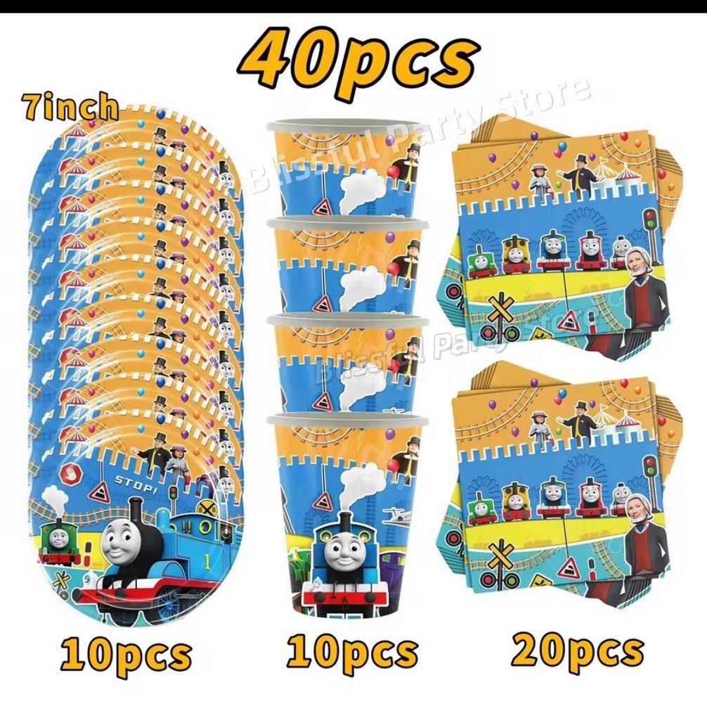 Thomas de Trein Feestpakket - 40 stuks voor Kinderfeestjes, Hobby en Vrije tijd, Feestartikelen, Ophalen, Nieuw, Feestartikel
