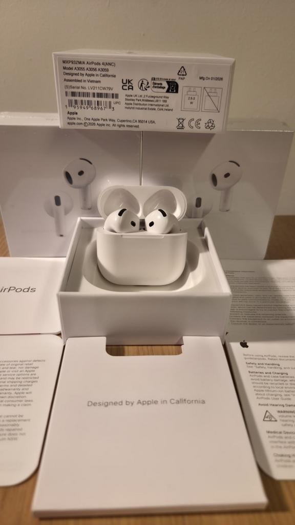 AirPods 4 met ANC | Geseald & Nieuwste Model, Verzenden, Nieuw, In gehoorgang (in-ear), Bluetooth