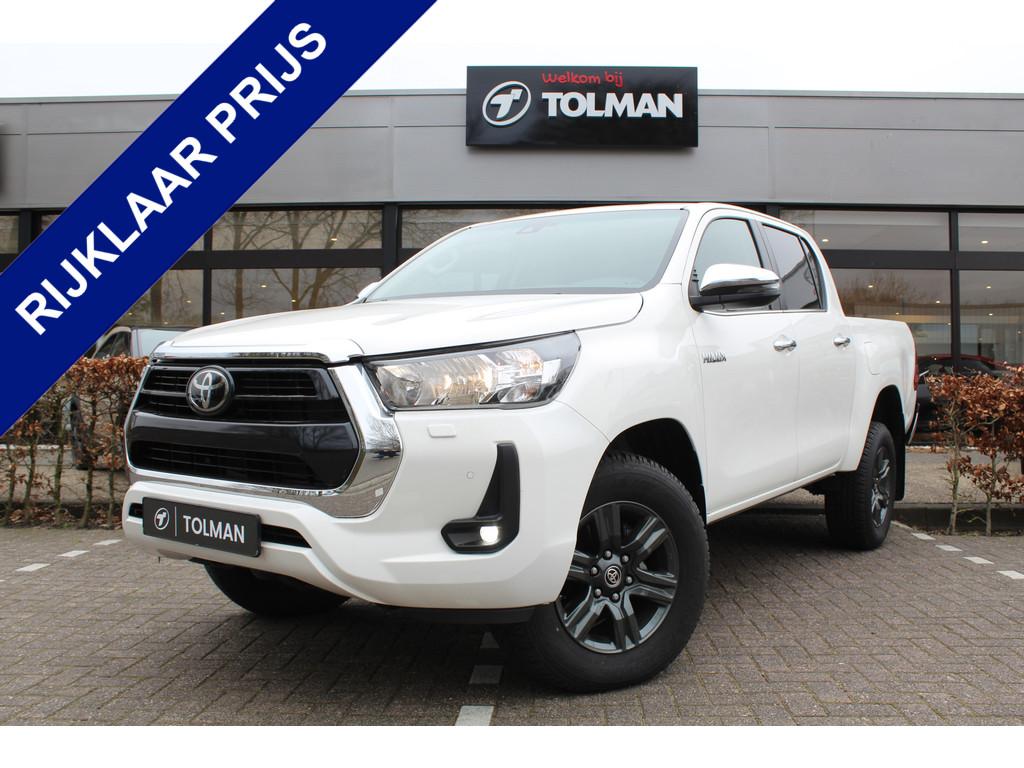 Toyota Hilux 2.4 D-4D Double Cab Professional Automaat | Rij, Auto's, Toyota, Automaat, Stof, Zwart, 4 cilinders