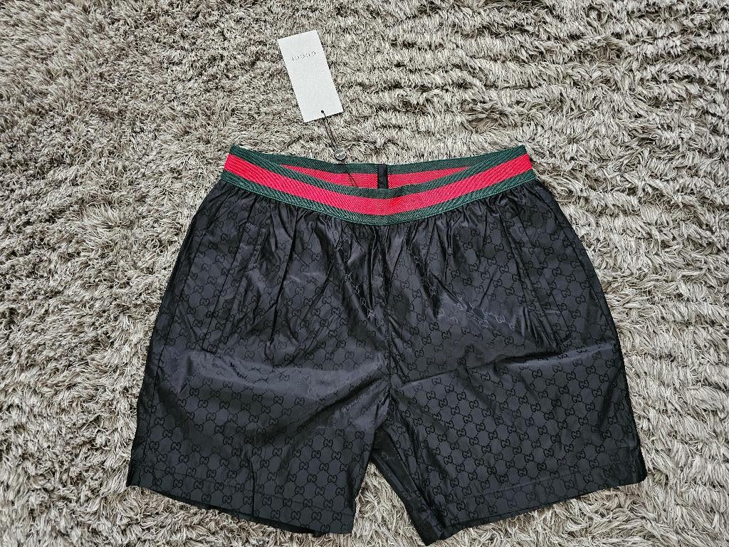 Gucci Shorts Zwart (Nieuw met kaartje!) maat M, Verzenden, Maat 48/50 (M), Zwart, Zwemshort