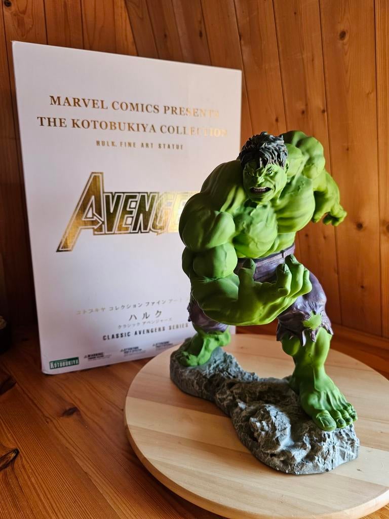 Kotobukiya Hulk Fine Art Statue Avengers Figure, Verzamelen, Film en Tv, Ophalen of Verzenden