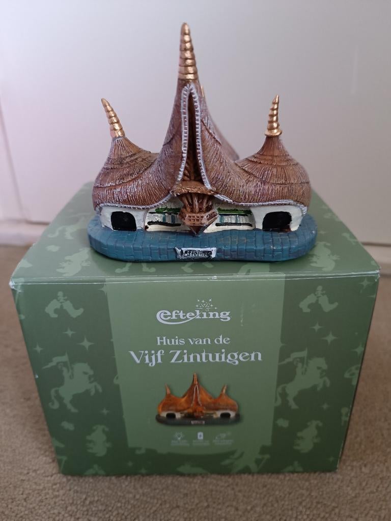 Efteling Huis van de Vijf Zintuigen miniatuur met verlichtin, Ophalen of Verzenden, Nieuw, Beeldje of Poppetje