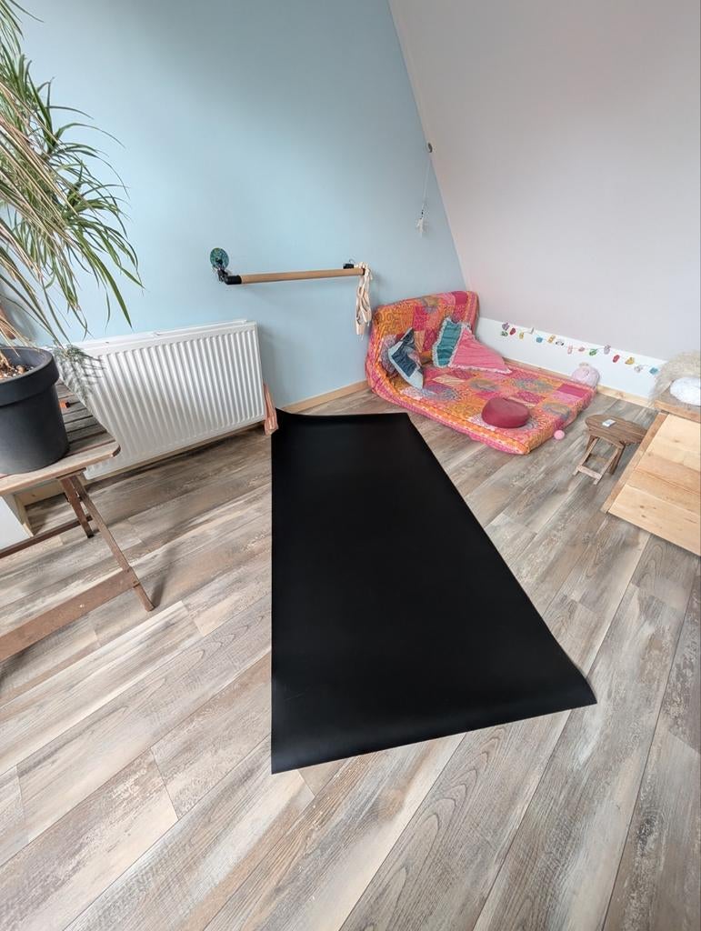 PVC balletvloer 2x1m zwart/grijs - voor thuis, Ophalen of Verzenden, Nieuw, Overige typen