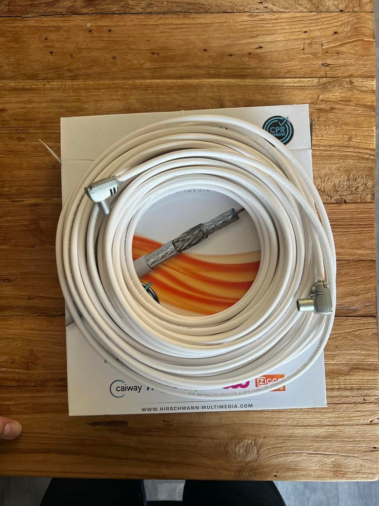 Hirschmann Coax Kabel Koka 9 - 20 meter, Ophalen of Verzenden, Nieuw, 10 meter of meer, Coaxiale kabel