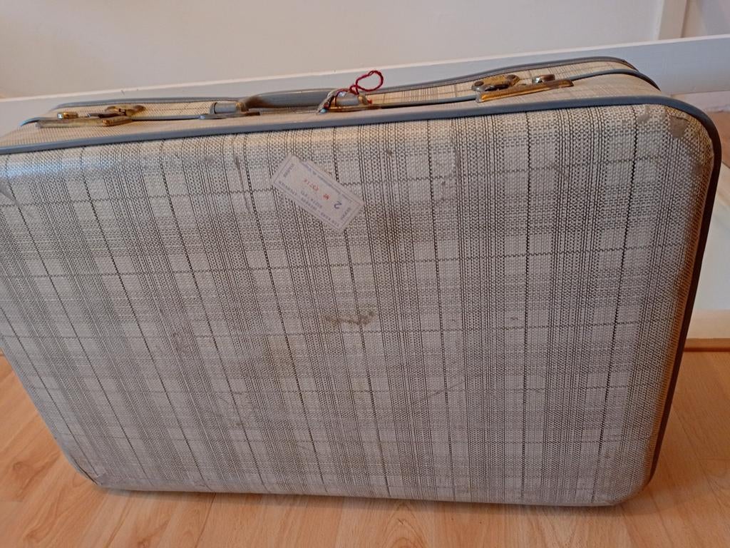 Retro koffer met sleutel, sluit goed, Sieraden, Tassen en Uiterlijk, Koffers, Ophalen of Verzenden