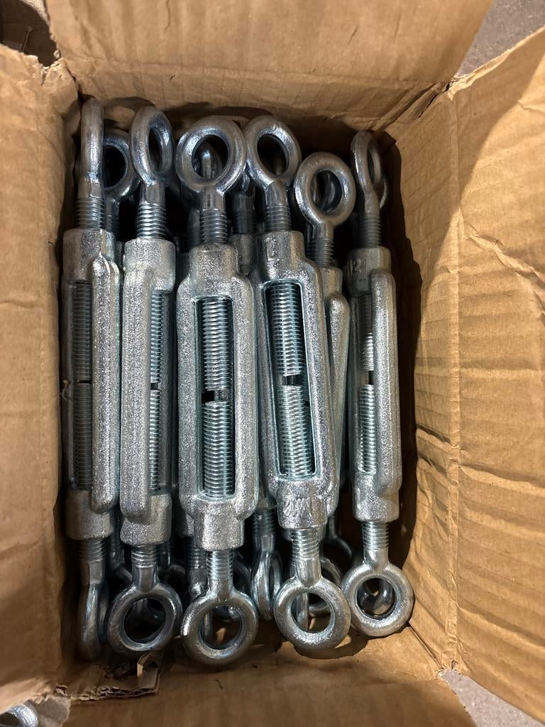 Spanschroeven M12 met oog - 80 stuks, Ophalen, Nieuw, 100 tot 250 mm, Overige typen