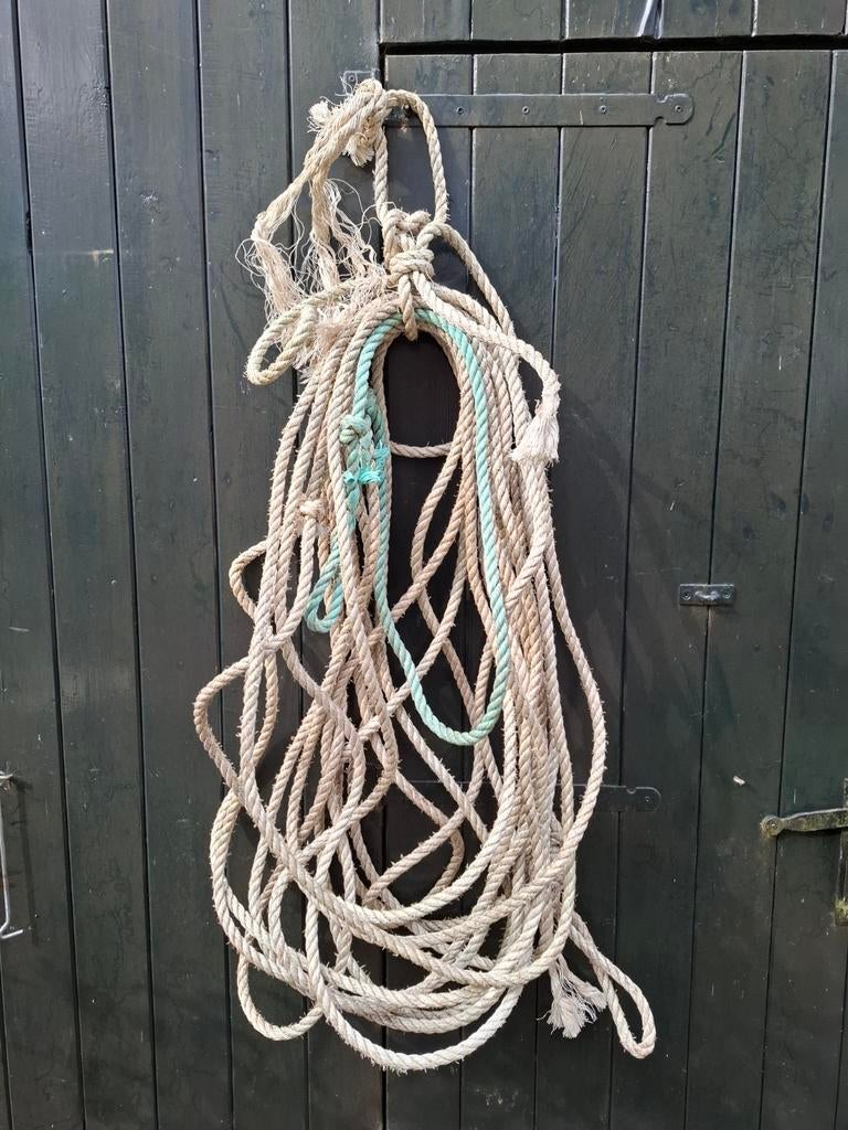 Oud vintage scheepstouw, Ophalen of Verzenden, N, T, V