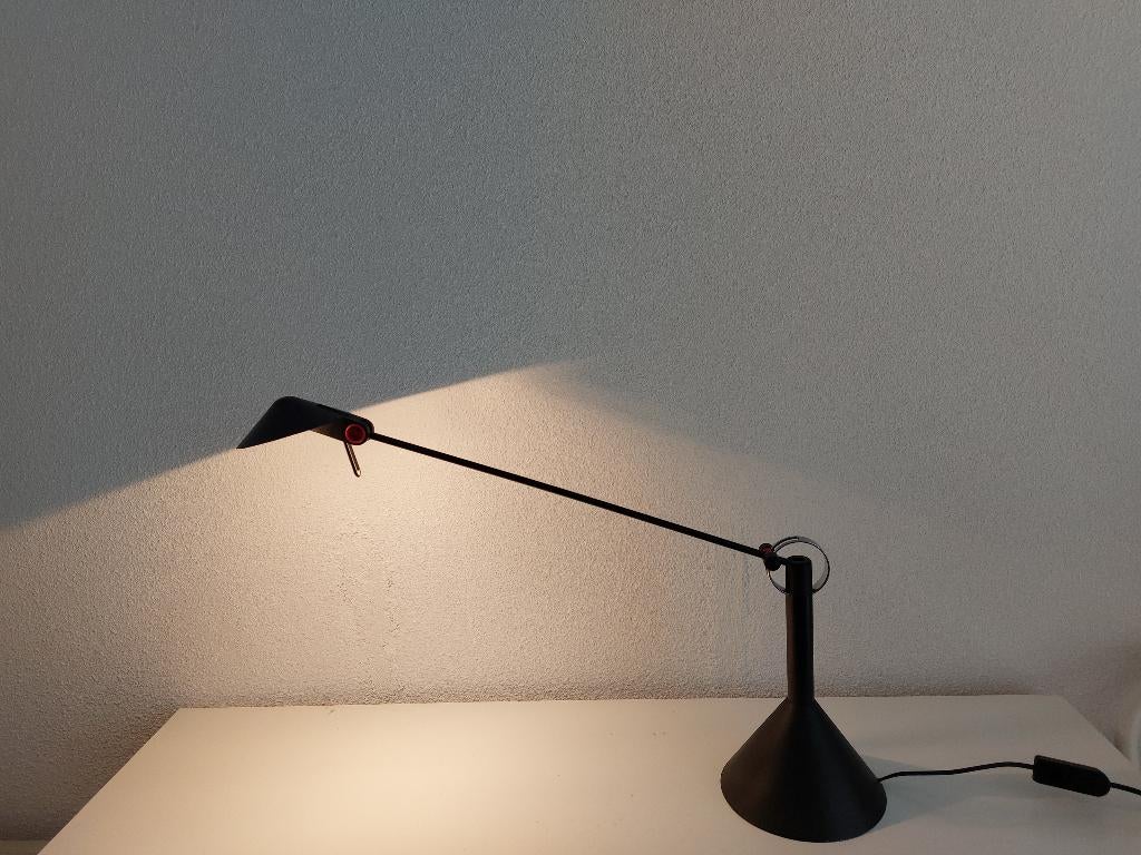 bureaulamp, Huis en Inrichting, Lampen | Tafellampen, Ophalen, Gebruikt, Metaal, Minder dan 50 cm