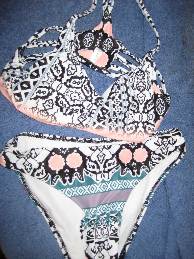 Bikini, S, met patroon, Ophalen of Verzenden, Zo goed als nieuw, Bikini