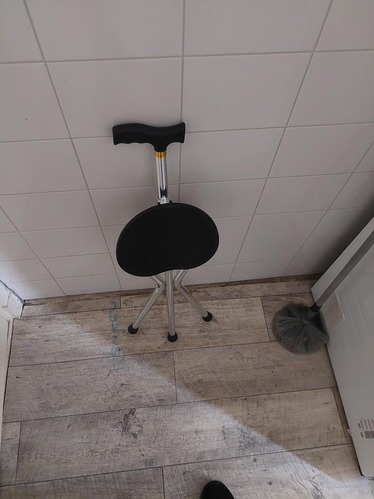 Te wandelen stok met zitje  zie foto's, Ophalen of Verzenden