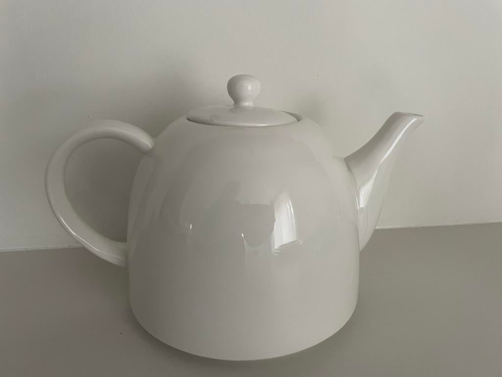 vtwonen Theepot - Wit - Porselein - 1.8 Liter, Overige typen, Nieuw, Ophalen of Verzenden, Effen
