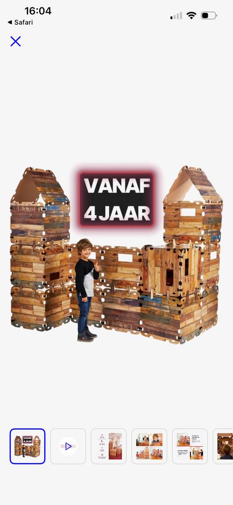Fantasy forts bouwpakket, Kinderen en Baby's, Speelgoed | Speeltenten, Ophalen of Verzenden, Gebruikt