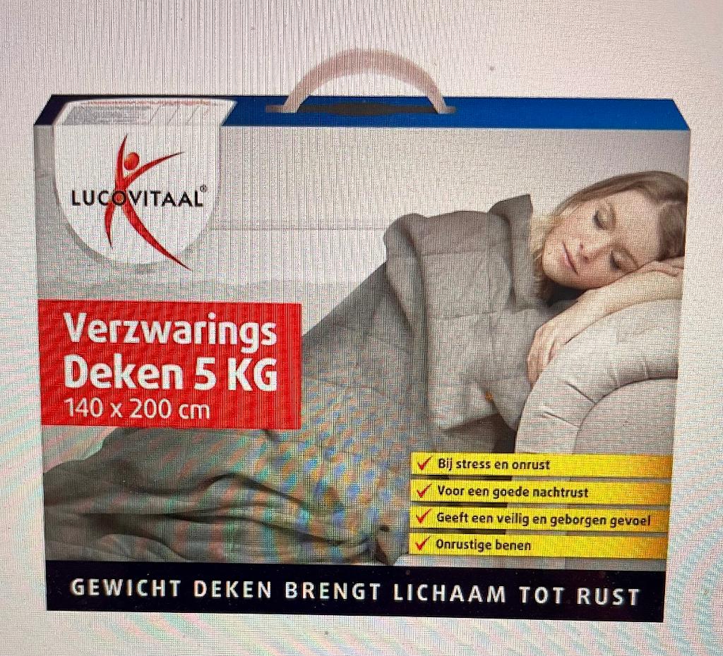 verzwaringsdeken, Ophalen, Eenpersoons, Grijs, Deken of Dekbed