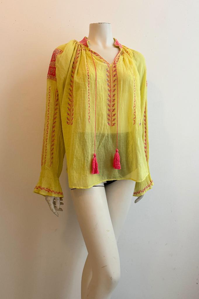 Antik Batik zomerblouse katoen 38, Kleding | Dames, Ophalen of Verzenden, Zo goed als nieuw, Maat 38/40 (M)