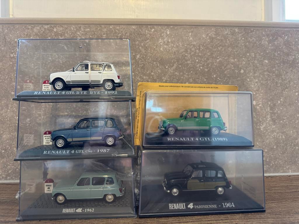 Verzameling 5 Renault 4 modelauto's, Ophalen of Verzenden, Nieuw, Auto, Overige merken