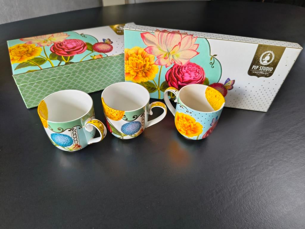 PIP Studio servies koffiemokken., Nieuw, Ophalen of Verzenden, Overige stijlen, Kop(pen) en/of Schotel(s)