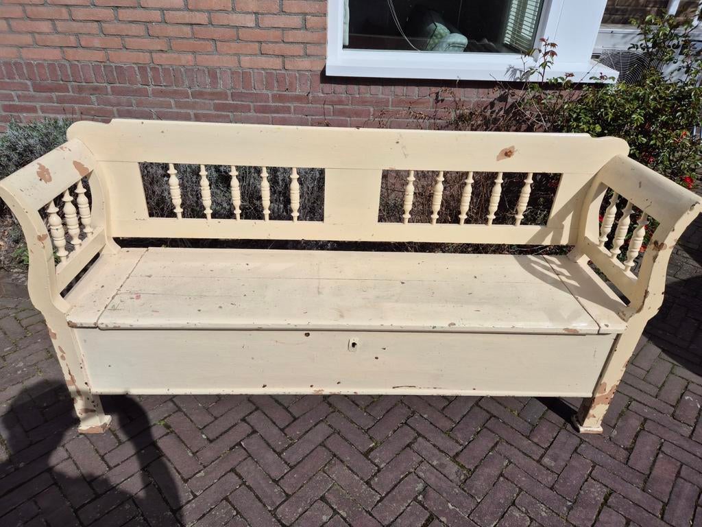 Vintage klep bank, Ophalen of Verzenden, Gebruikt