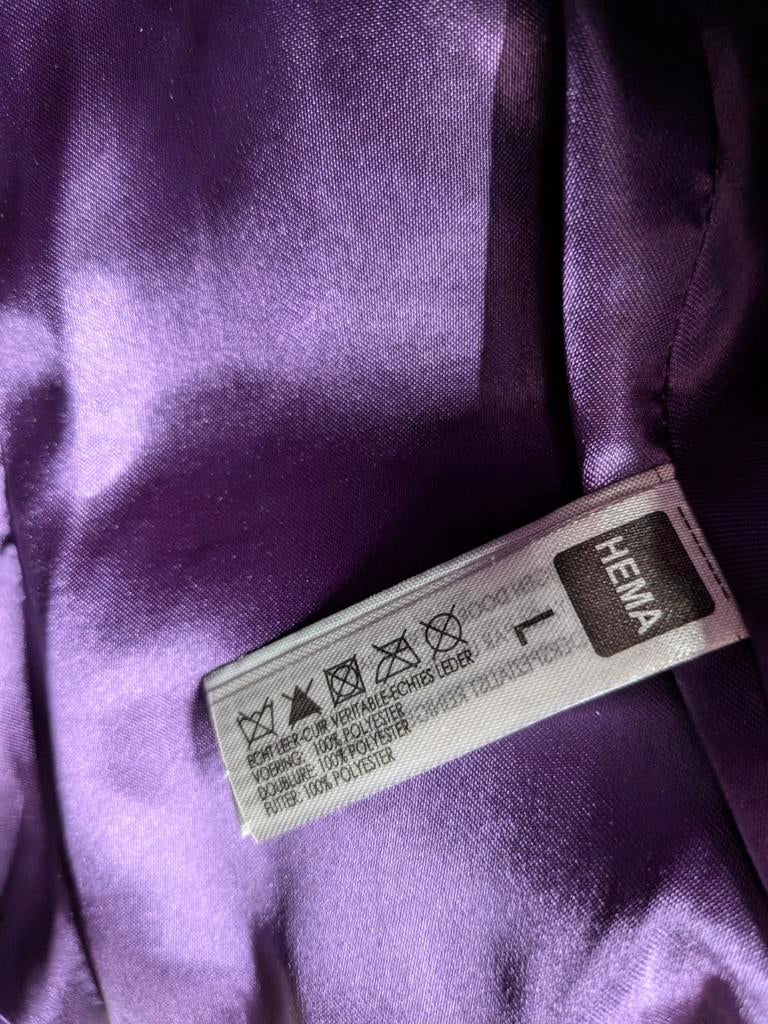 Hema leren  jasje paars maat L nieuw, Maat 38/40 (M), Hema, Hema, Nieuw