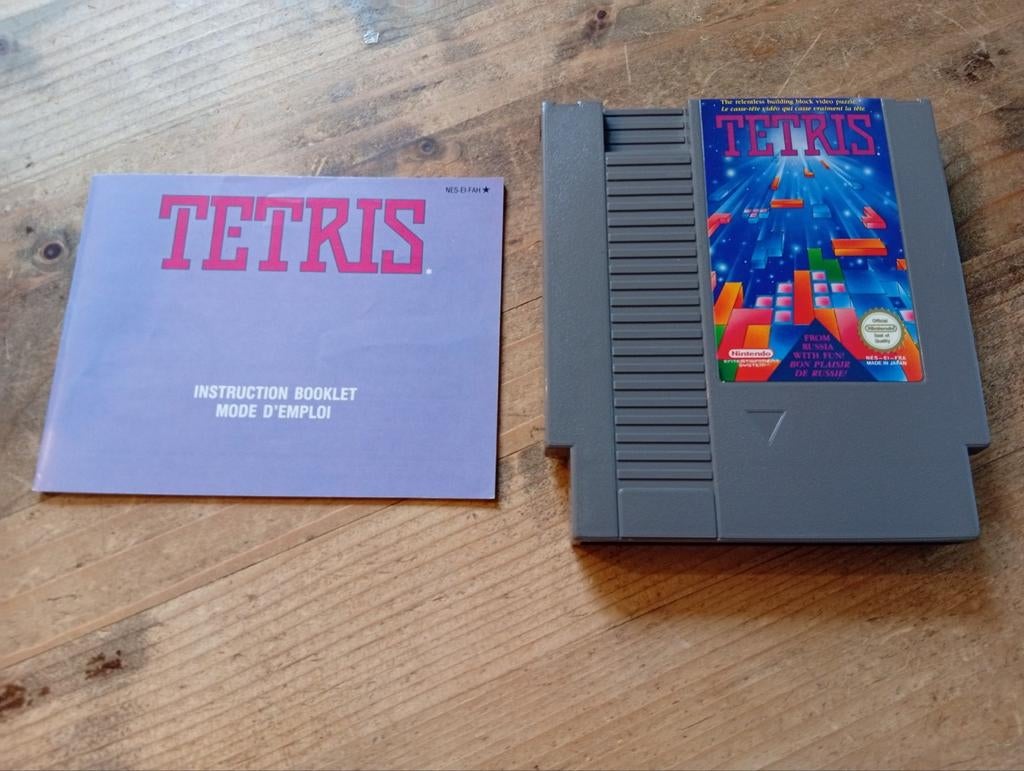 Tetris Nintendo NES met boekje - Perfecte staat, Spelcomputers en Games, Games | Nintendo NES, 1 speler, Ophalen of Verzenden