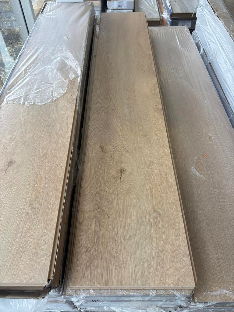 Licht Eiken Laminaat - 24m2 - 8mm dik, Ophalen, Zo goed als nieuw, 10 m² of meer, 10 tot 30 cm