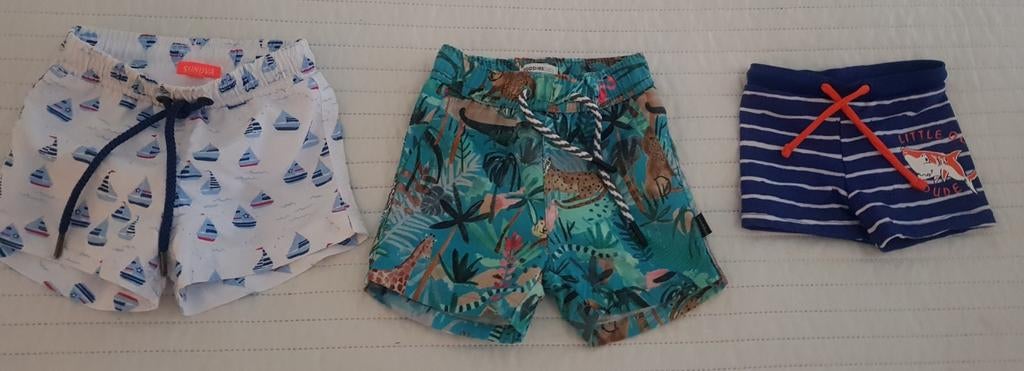 3 x zwembroek jongetje baby kleding maat 62 zwemkleding, Maat 62, Verzenden, Zo goed als nieuw, Zwembroek