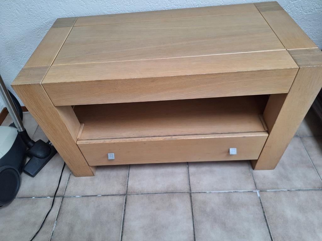 Leuk white wash tv kastje serie Astra van Knibbeler., Ophalen, Eikenhout, 50 tot 100 cm, Zo goed als nieuw