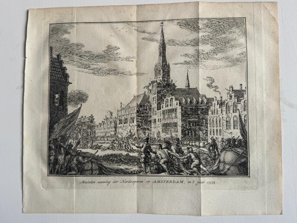 1935 Aanslag der de herdoopers op Amsterdam P0870-06, Ophalen of Verzenden