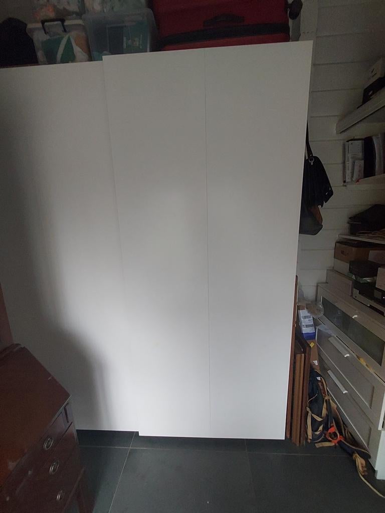 PAX schuifdeuren 200cmx 236cm (mat wit), Ophalen, Gebruikt, 100 tot 150 cm, 200 cm of meer