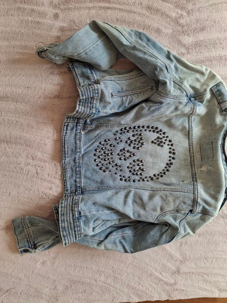 Spijkerjasje maat 38, Verzenden, Zo goed als nieuw, Maat 38/40 (M), Blauw