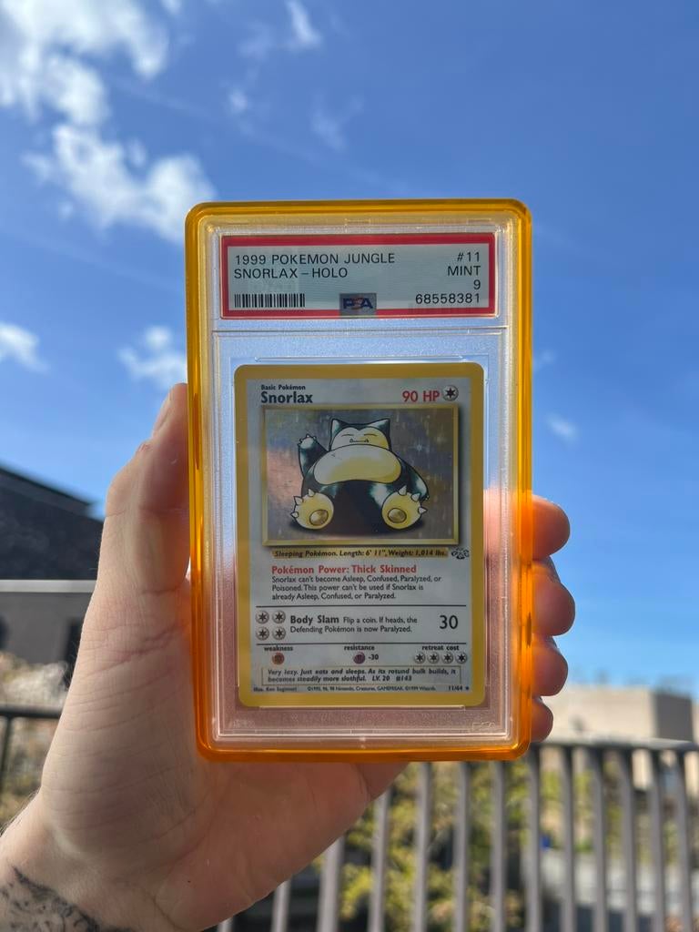 Snorlax 11 psa 9, Ophalen of Verzenden, Zo goed als nieuw