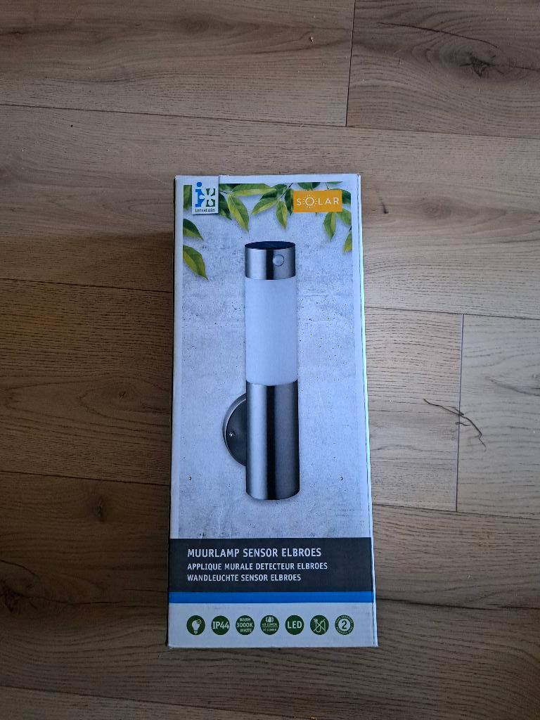 Solar Muurlamp Intratuin, Tuin en Terras, Buitenverlichting, Ophalen, Zonne-energie, Bewegingssensor, Minder dan 50 watt