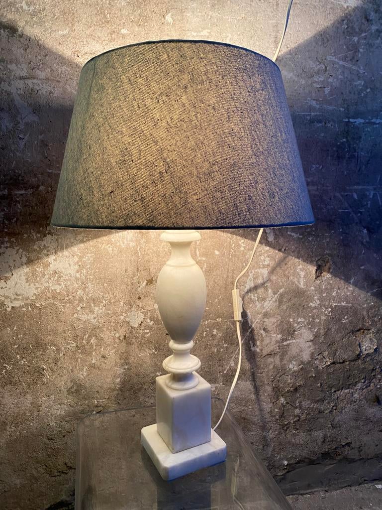 Marmeren tafellamp , jaren 70, Gebruikt, Onbekend, Ophalen of Verzenden, Onbekend