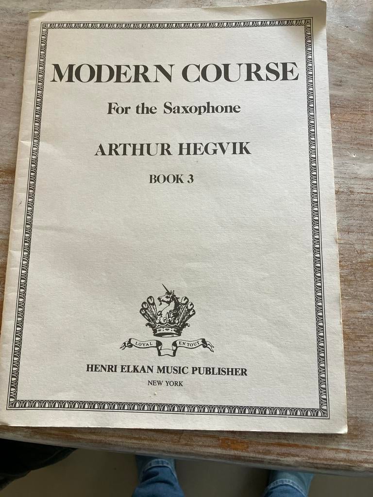 Modern Course for the Saxophone - Arthur Hegvik Book 3, Muziek en Instrumenten, Blaasinstrumenten | Saxofoons, Ophalen of Verzenden