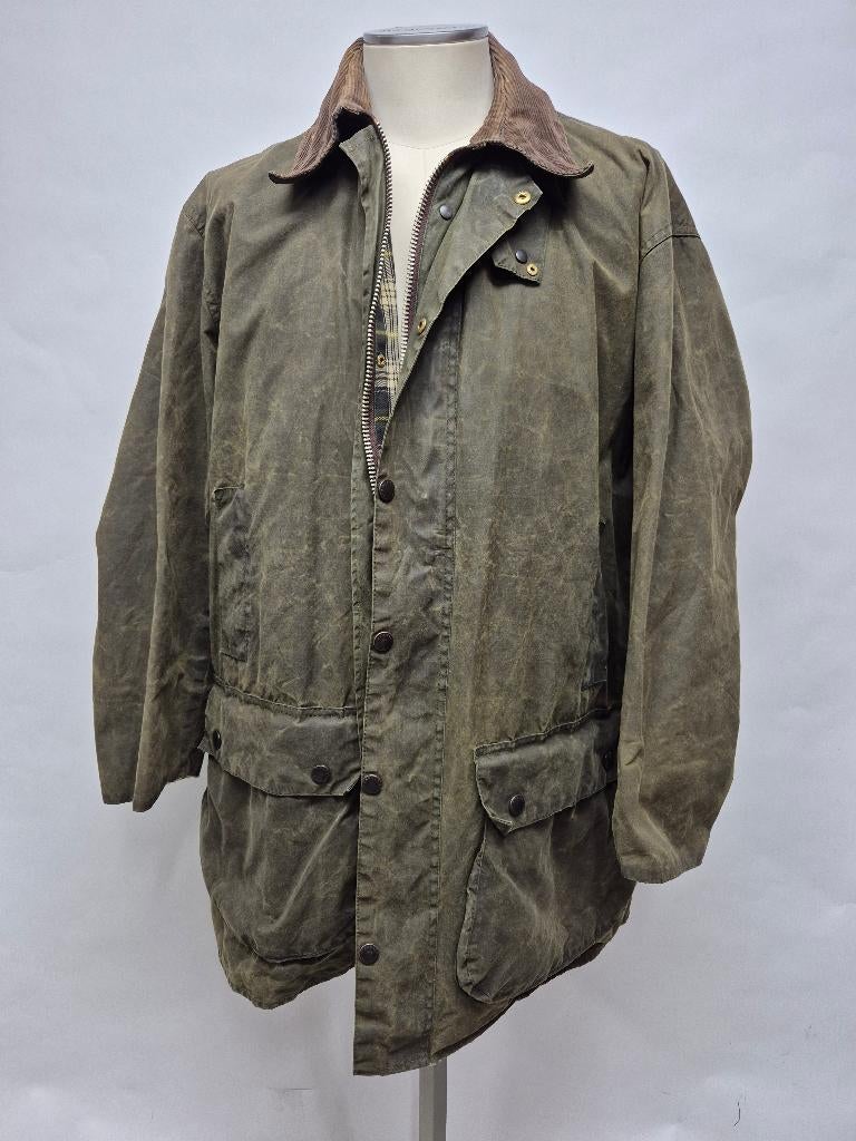 Barbour Border wax jas, maat C50-127cm XXXL, Barbour, Overige maten, Ophalen of Verzenden, Gedragen