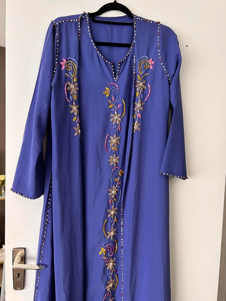 Marokkaanse kaftan kimono 2 delig maat L, Ophalen of Verzenden, Zo goed als nieuw, Maat 38/40 (M), Overige typen