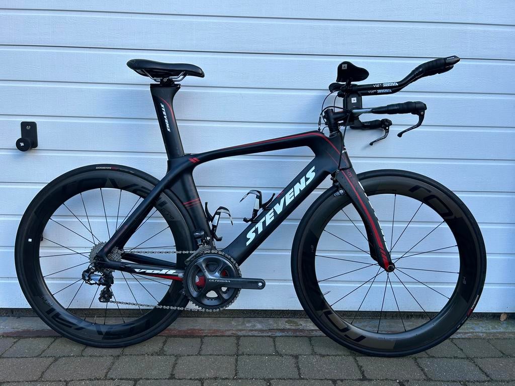 Stevens Volt TT / triathlonfiets Ultegra Di2 – Maat M, Carbon, Zo goed als nieuw, Meer dan 20 versnellingen, 53 tot 57 cm