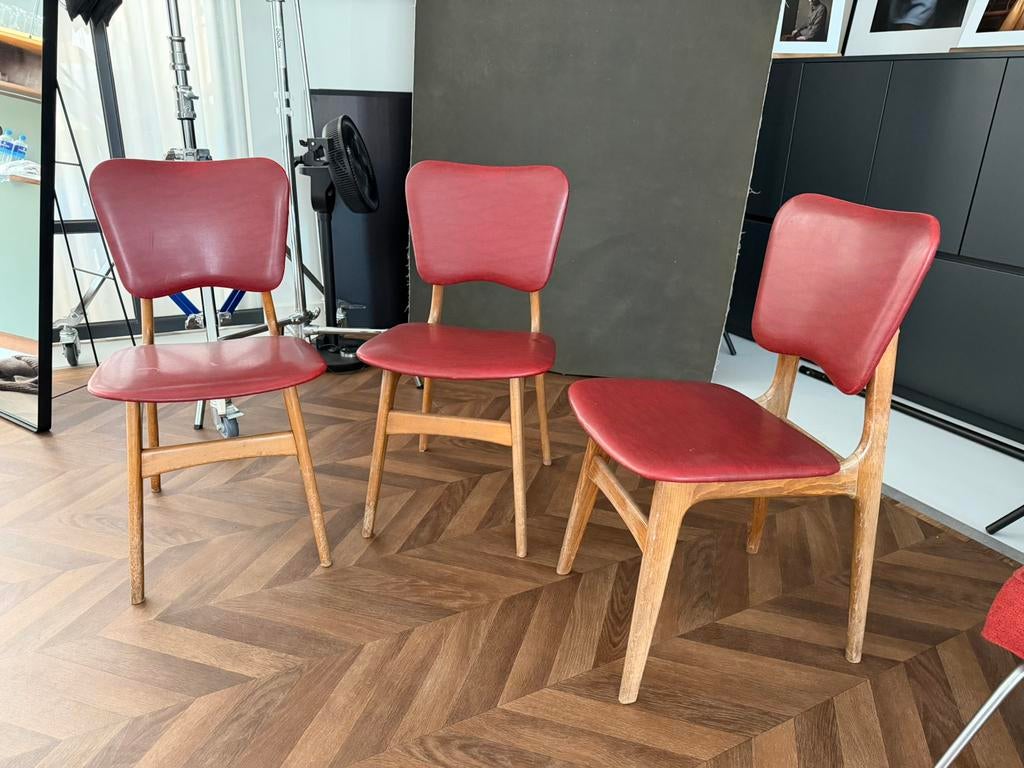 Set van 3 Vintage Design Stoelen - Mid Century Modern, Ophalen