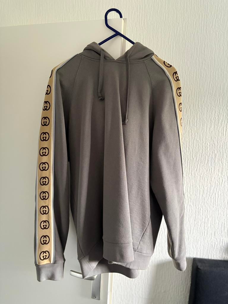 Gucci Hoodie L origineel, Ophalen of Verzenden, Zo goed als nieuw, Grijs