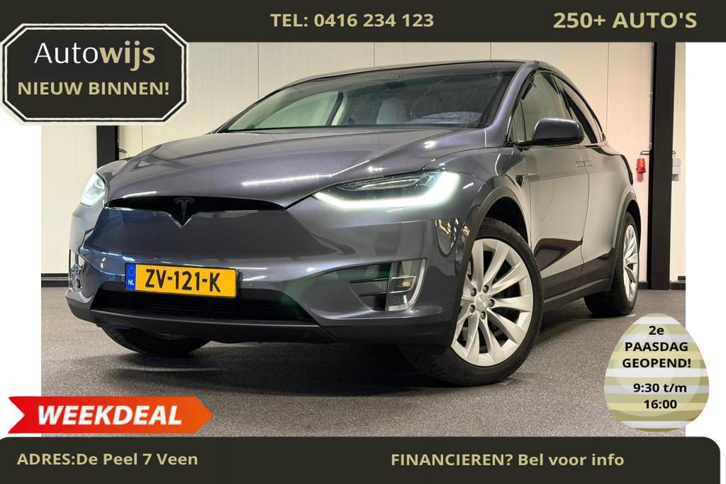 Tesla Model X 75D Base 6p.|AUTOPILOT|NL AUTO|LEDER|CAMERA|VO, Automaat, Model X, Gebruikt, Beige