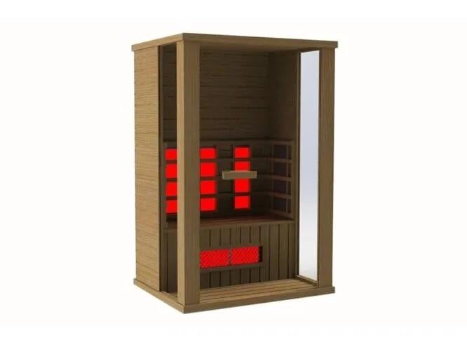 Sauna Infrarood 2 persoons Fonteyn als nieuw., Ophalen, Zo goed als nieuw, Infrarood, Complete sauna