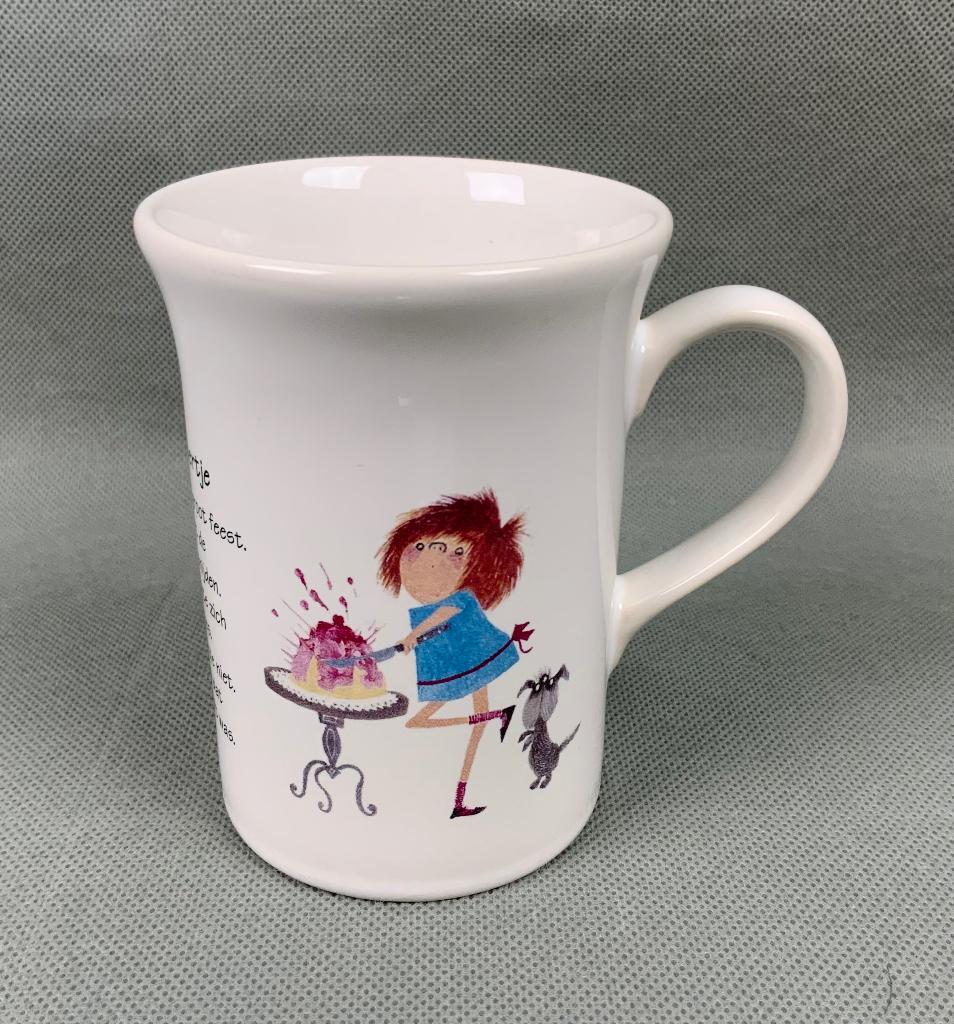 Annie MG Schmidt Beker "Floddertje" - Douwe Egberts, Overige typen, Ophalen of Verzenden, Zo goed als nieuw, Overige stijlen