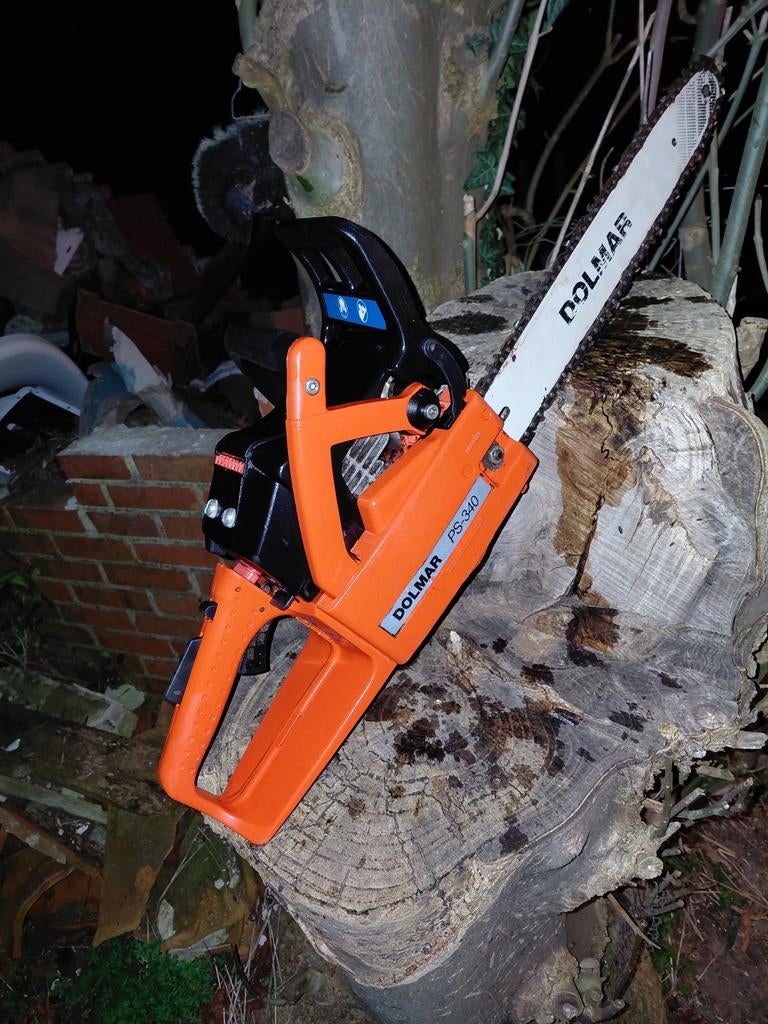 Nette Dolmar PS-340 Kettingzaag - Krachtig en Betrouwbaar, Ophalen of Verzenden, Gebruikt, Boomzaag, Dolmar