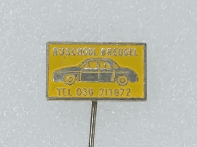 SP1607 Speldje Rijschool Breugel Tel 030 713872, Verzamelen, Ophalen of Verzenden, Gebruikt, Overige onderwerpen