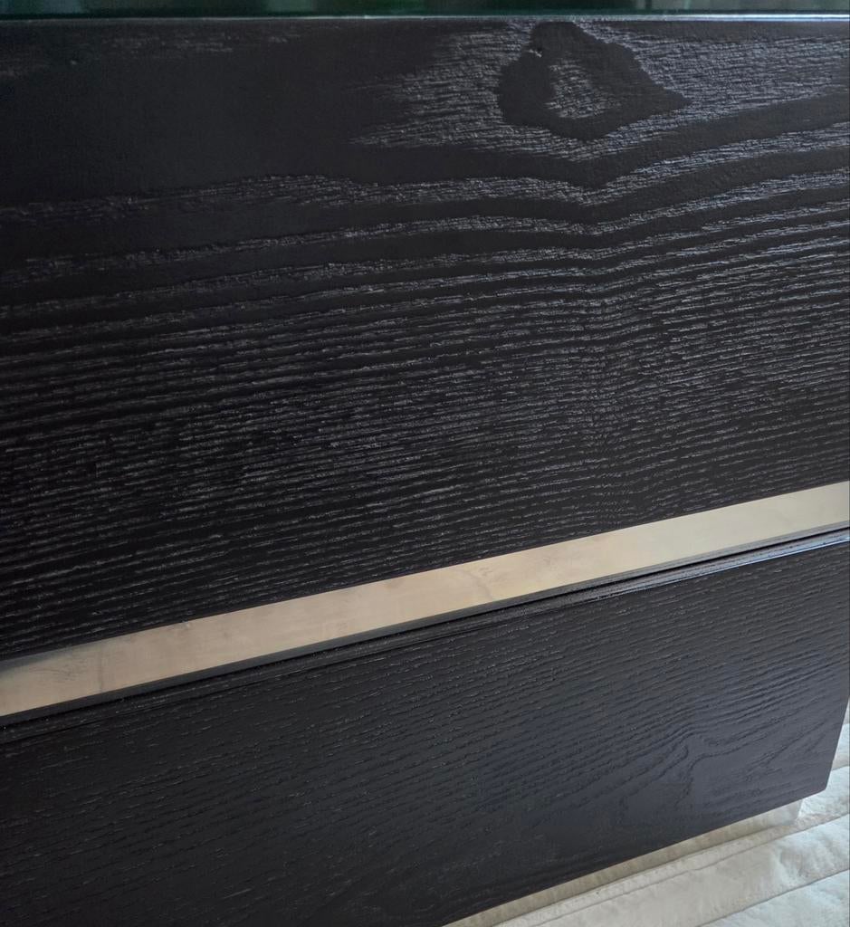 Visgraat salontafel 100x100x40, Huis en Inrichting, Tafels | Salontafels, Ophalen, 100 tot 150 cm, 50 tot 100 cm, Zo goed als nieuw