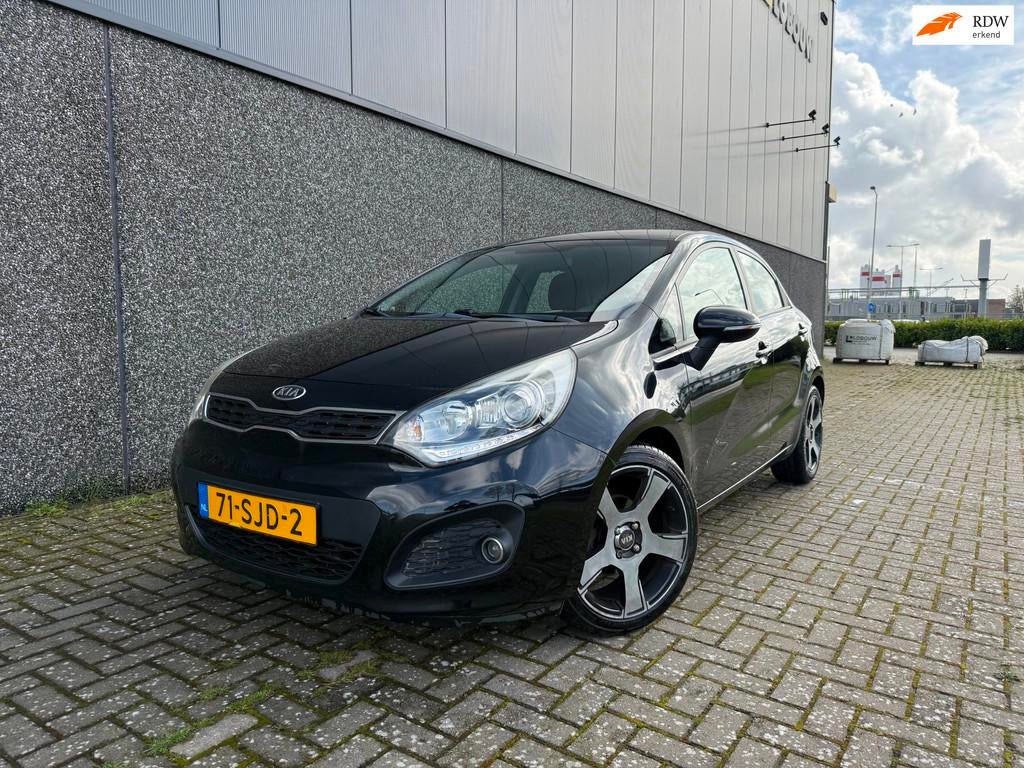 Kia Rio 1.2 CVVT Super Pack/1ste eigenaar/Nieuwe APK en beur, Euro 5, Zwart, 4 cilinders, Zwart