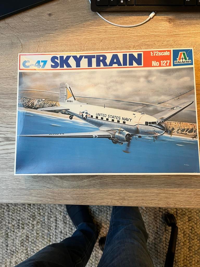 Italeri 1/72 C-47 Skytrain (DC-3 Dakota) Vintage Modelbouw, 1:72 tot 1:144, Italeri, Nieuw, Ophalen of Verzenden