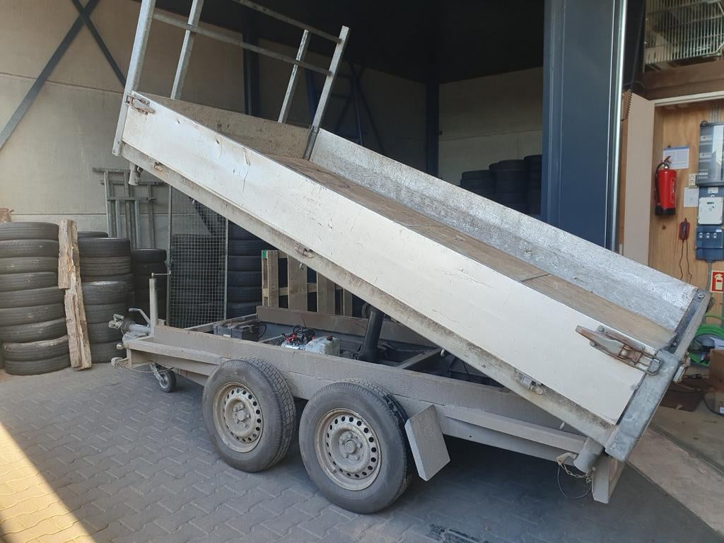 Kipper 2700kg 310x185 beresterk  nu 2750 euro marge, Auto diversen, Aanhangers en Bagagewagens, Ophalen of Verzenden