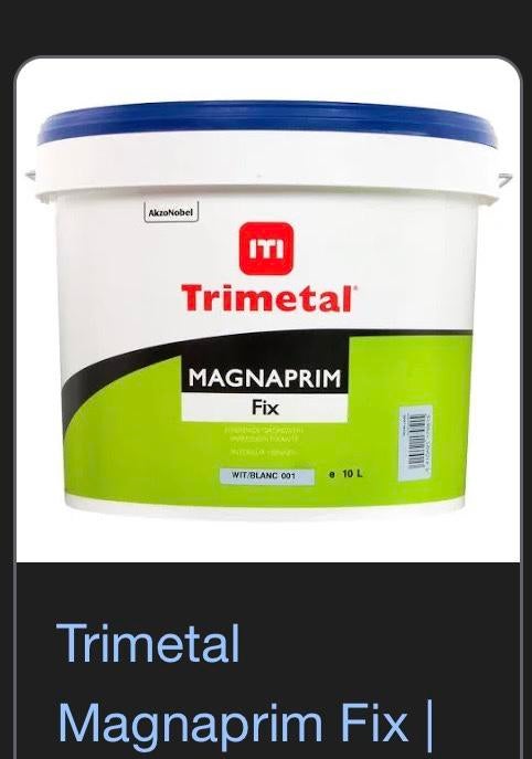 Voorstrijk fix top kwaliteit ongeveer 12 liter, Ophalen, Zo goed als nieuw, Wit