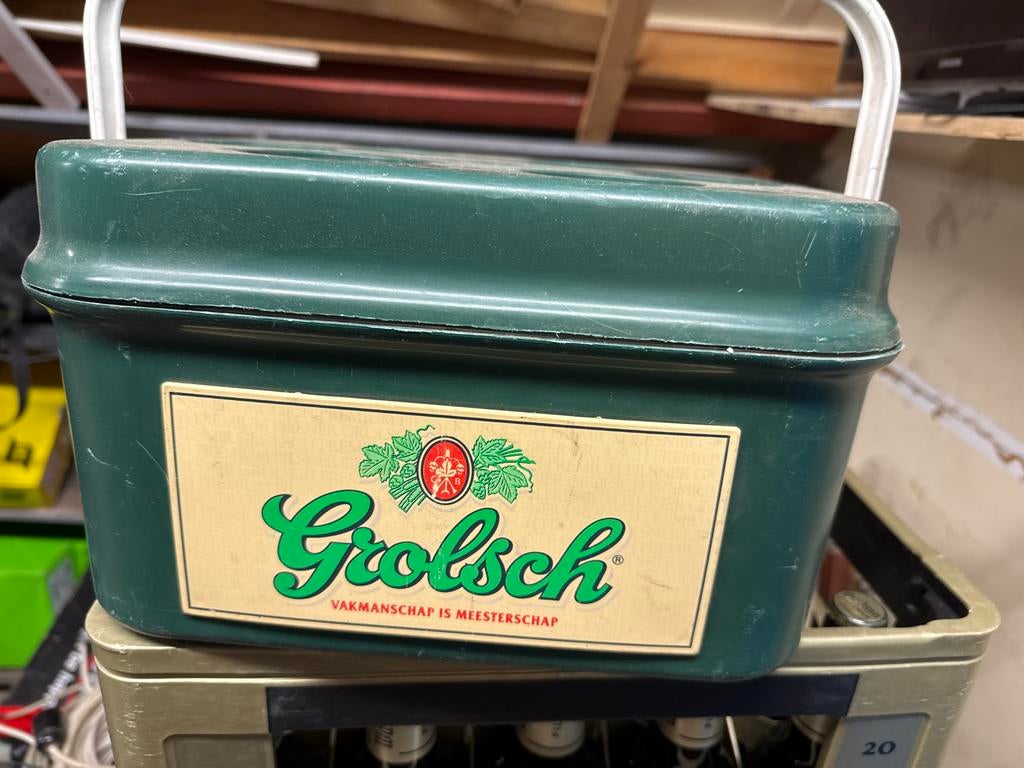 Grolsch Koelbox - Vintage Stijl voor Drankjes, Ophalen, Gebruikt, Koelbox, Koelelement